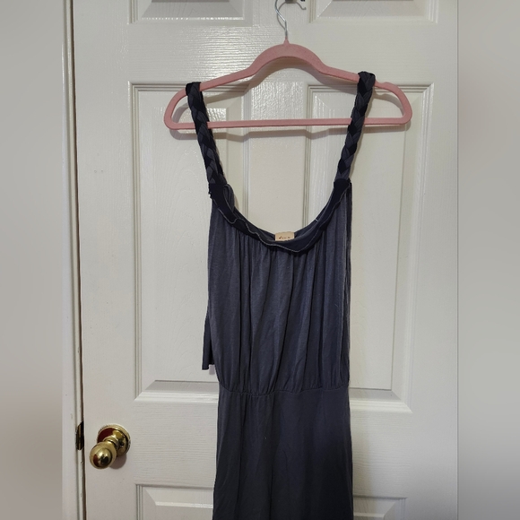 Ella Moss Anthropologie Vintage y2k Braided Scoop Neck Midi Dress S - Picture 2 of 12